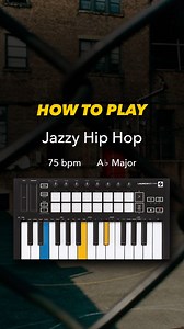 Learn How to Play Jazzy Hip-Hop on the Keys 🎹🎷 Level: Intermediate This slow, laid-back tempo is perfect for soulful chords, dusty swing, and head-nod vibes 🎧 Play the bass groove on the left hand 🫲 Then play the chords on the right hand 🫱 Gear Spotlight: @wearenovation Launchkey Mini 🔥 👍 Enjoy this tutorial? Like, share, and follow for more! 💬 Got questions or want a different tempo/key? Drop it in the comments! #howtoplay #keys #jazzyhiphop #tutorial #genre | Melodics