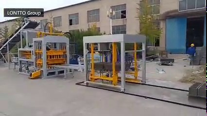 - China LONTTO model QT4-15 Automatic type machine line. it - can make hollow blocks, solid block,paver brick, and kerbstone. - QT4-15 is suitable to set up a block factory. - if you are interested, please contact us freely 86 152 .380 98567 info@lontto.com you can also get more information from our website: www.block-machine.net | Lontto Block Machine Manufacturer