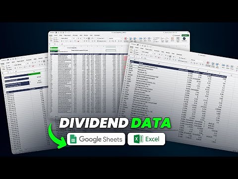 Dividend Data in Excel and Google Sheets
