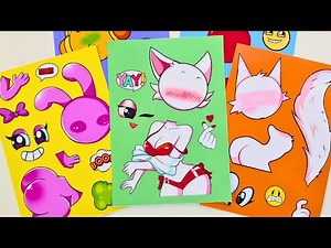 DIY Paper Sticker Book |Incredibox Sprunki Sinner Edition But with CUTE WENDA 2, SPRUNKI OC Sticker