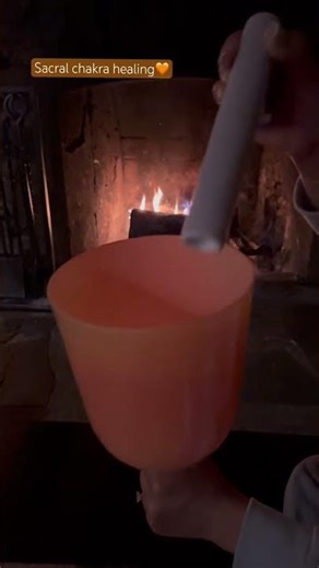 Sacral chakra alchemy bowl 🧡 D note ✨ #soundhealing #soundbath