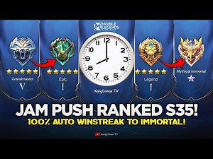 JAM PUSH RANK PALING EFEKTIF SEASON 35 | Mobile Legends