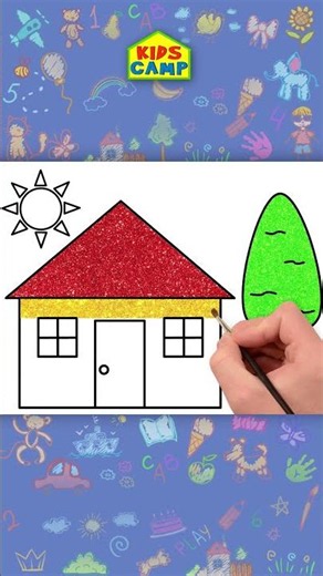 🏡💕 Home Sweet Home Drawing #shorts #drawing #arttutorial