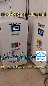 How to Parallel 2 and More JK BMS Lithium battery for Hybrid Solar Inverter to increase backup