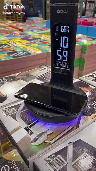 Costco Finds: $34.99 Ottlite LED Desk Lamp With Front Wireless Charging! Calendar, time, alarm. 6/17 #costcofinds #costcodeals #costcobuys #ottlite