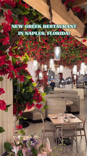 Meet VIOLI, the highly-anticipated new Greek restaurant in Mercato serving up classic Greek favorites in a gorgeous setting! Violi wants to make you feel like you’re in the Greek Islands, and they’ve accented their dining room with a ceiling full of flowers and beautiful lanterns setting the scene for your Mediterranean bites. The menu, led by Top Chef Greece winner, Athinagoras Kostakos, is elevated by tableside presentations of dishes like flaming saganaki, roasted lamb gyros and whole branzin