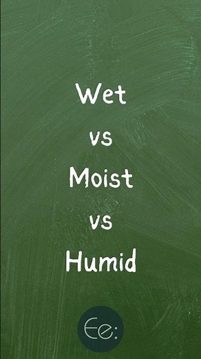 Wet, Moist or Humid 💦 What’s the Difference? by English explained #words #difference #meaning #tips