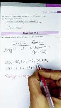 Q.1 Ex.3.1 Chapter:3 Data Handling | Ncert Maths Class 7 | Cbse