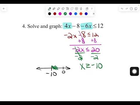 Notes 23 - Solving and Graphing Linear Inequalities