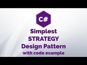 Simplest Strategy Design Pattern in C#