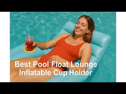 🏖️ Aqua Campania Ultimate 2-in-1 Pool Float Lounge | Best Pool Float Lounge Inflatable Cup Holder 🏖️