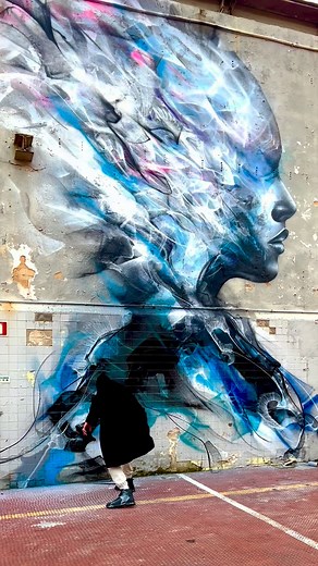 •Lisbon, Portugal 🌪️ "Born of Rage, Crowned in Light" —— @l7matrix for Walls That Matter. Artistic Curatorship of the project by @becauseartmatters | L7matrix