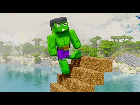Hulk's first day as a superhero - MINECRAFT