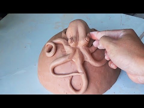 How to Make Clay Octopus on Sphere | Easy Animal Making Out of Clay