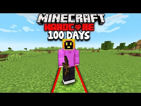 I Survived 100 Days In A STRAIGHT LINE In Minecraft Hardcore!