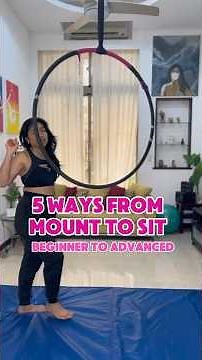 5 ways to mount your hoop (beginner to advanced) #aerialhoop
