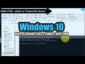 How to Hide or Unhide Files & Folders with Command Prompt