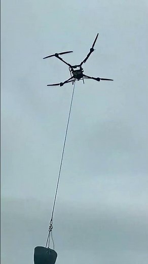 Drone Transports Bricks, New Breakthrough in Mountain Construction!