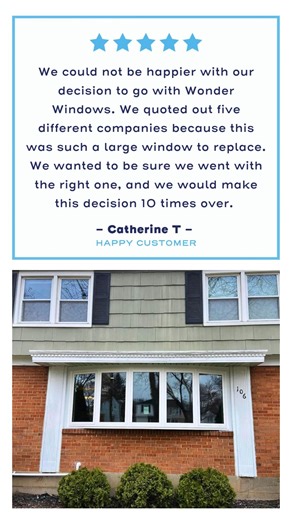 🏠🔨 For large projects, the right choice makes all the difference! After considering five companies, this customer trusted Wonder Windows. Upgrade your home this winter with beautiful bay and bow windows—schedule your appointment online, no call needed ▶️ Wonderwindows.com/schedule #springseason #baywindows #bowwindows #windowreplacement #rocny #syracuseny #buffalony #windowinstallation #localcompany | Wonder Windows