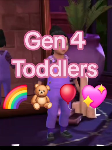 Gen 4 are now TODDLERS! 🧸 • • Gallery ID: SimsBound. Click Include CC when searching or you won't find any of my Builds/Sims. • • • #TheSims4 #Sims4Build #SimsCommunity #VideoGame #Legacy