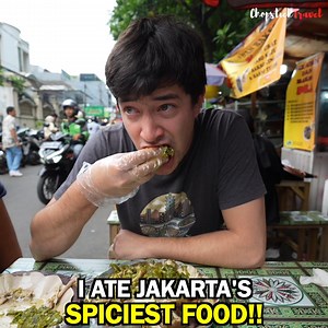5.4M views · 10K reactions | I Ate Jakarta's SPICIEST Food! Ayam Penyet(smashed fried chicken) with super spicy Sambal  | Chopstick Travel | Facebook
