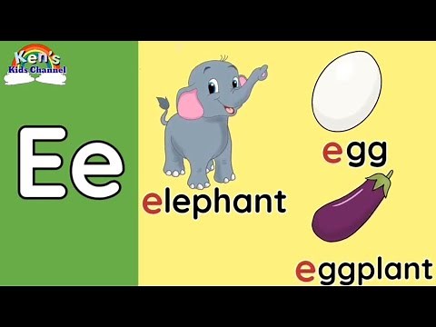 Letter Ee | Letter E Sound | Objects Beginning with the Letter Ee | Learn to Write the Letter Ee