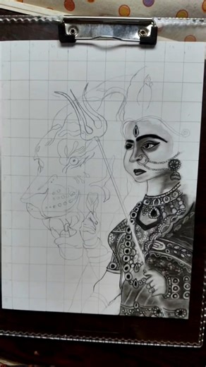 part-2 durga maa 🙏❤️ #subscribe #trending #viral #sketch #fyp