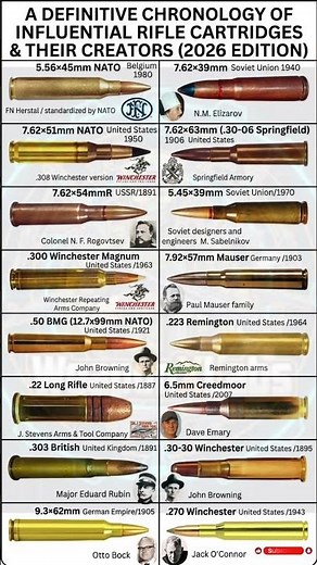 Evolution of Rifle Cartridges 🤯 1887 → 2026 Explained