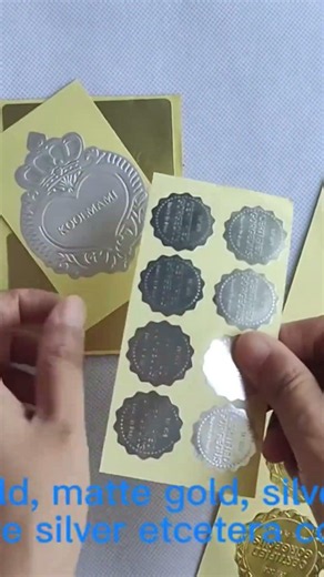 Explosive Embossing Seal Stamp Sticker