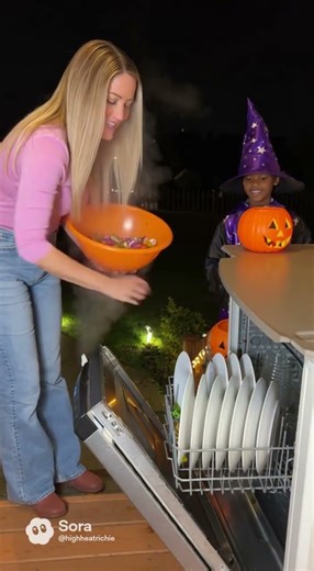 Trick or treating dishwasher on Halloween????!!! 👻 Sora 2 Ai