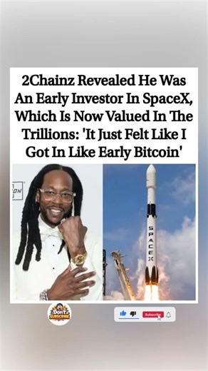 2Chainz on Investing in SpaceX Early: "Felt Like Early Bitcoin!" #shorts