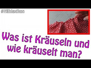 WAS IST KRÄUSELN UND WIE GEHT DAS? | #Nählexikon | Dots Designs | Nähen für Anfänger