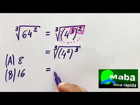 RAIZ CÚBICA DE UMA POTÊNCIA - Dica rápida