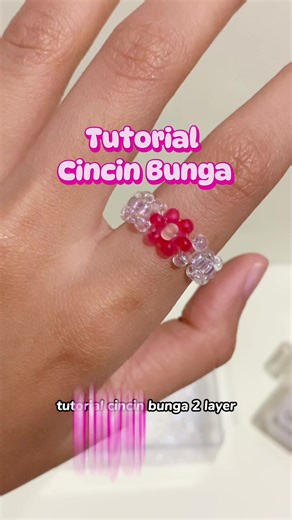 Tutorial Cincin Bunga Daisy 2 Layer yang Mudah