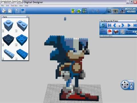 How to make a Lego Sonic (Sonic CD)