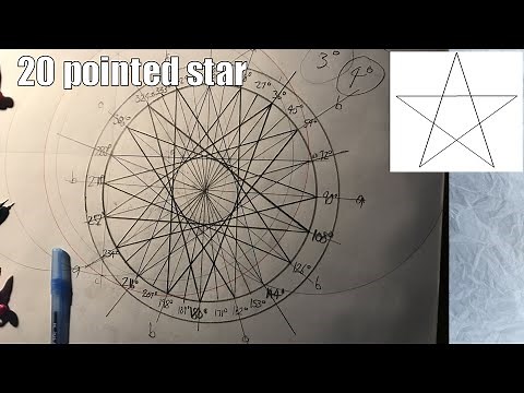 Drawing a 20 Pointed Star- Step towards drawing a 360 degree Protractor with Compass & Straight Edge