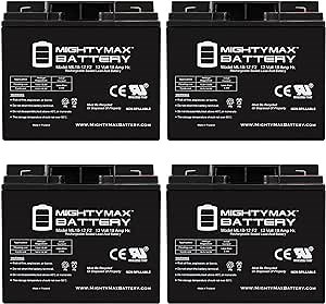 Mighty Max Battery 12V 18AH F2 Replacement Battery Compatible with JNCAIR JNC 660-4 Pack