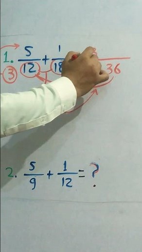 Adding Fractions When Denominators Are Different #math #maths #fractions