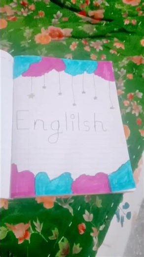 how to decorate your English notebook