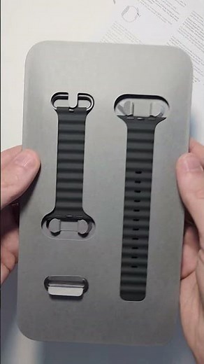 Apple Watch Ocean Band 49mm Black with Black Titanium Finish Unboxing!