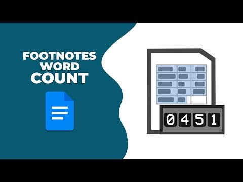 How to make footnotes count in word count from google docs