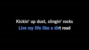 Karaoke Dirt Road - Kidd G - CDG, MP4, KFN - Karaoke Version