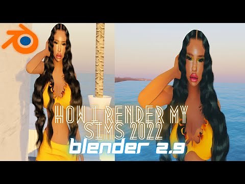 How To Render Sims Using Blender With Scenes and Backgrounds ||The Sims 4 Tutorial Detailed + Links