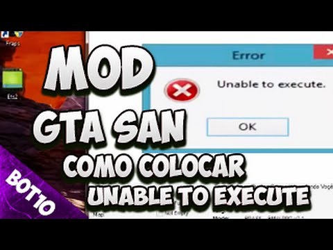 GTA SAN | Erro Unable to Execute do Samp | San Andreas 2016