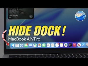 How to Hide DOCK on Mac - macOS Tahoe