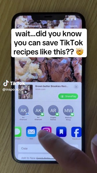 Save TikTok Recipes Instantly with Inspo App