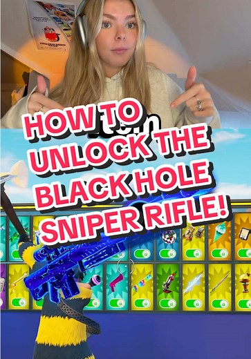 How to unlock the Black Hole Sniper in #1v1witheverygun #hivemaps #fortnite