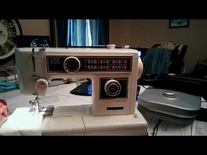 Using Vintage JCPenney 0104 Heavy Duty Sewing Machine Stretch Stitches‪@sewwhatseamstress9076‬