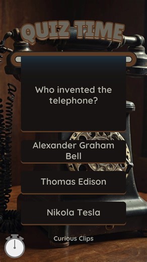 Think you know who invented what? 💡✈️📞 Answer these 3 trivia questions and prove it! Drop your answers in the comments! 👇 🎯 Who invented the telephone? 🎯 First personal computer - who made it? 🎯 What did the Wright brothers invent? #Trivia #Inventions #FunFacts #TikTokTrivia #follow