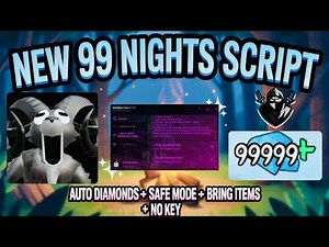 99 Nights in the Forest SCRIPT [BRING ITEMS, KILL ALL, ESP,AUTO FARM DIAMONDS + TELEPORT!] *NO KEY*